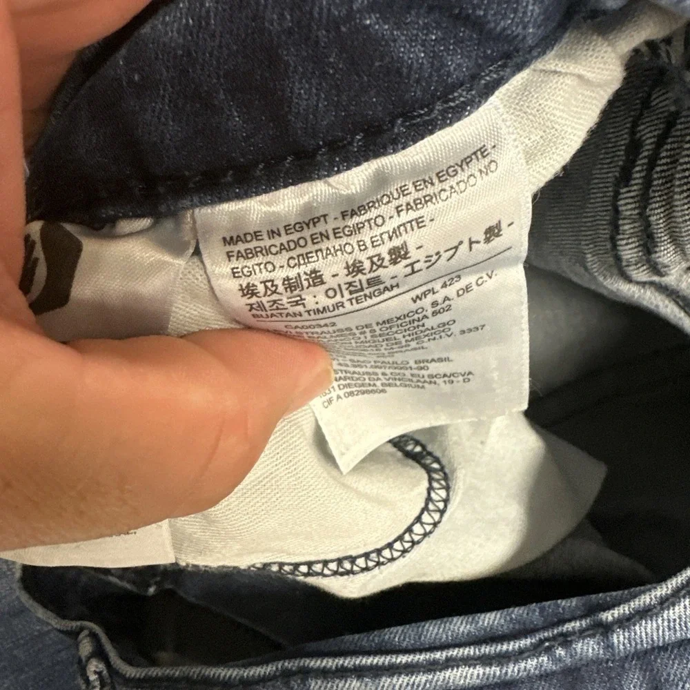 Levi's 513 Jeans Mens 36x30 Blue Dark‎ Wash